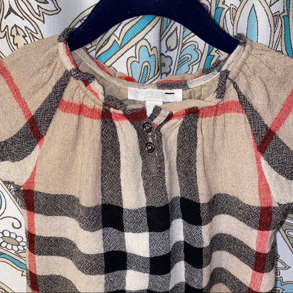 SOLD - NWT Burberry Girls House-Check Dress - Picture 12 of 13